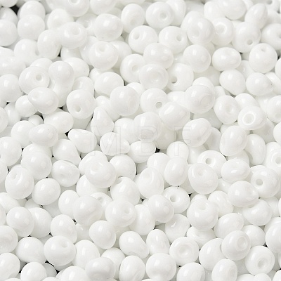 6/0 Opaque Baking Paint Glass Seed Beads SEED-M012-02A-37-1