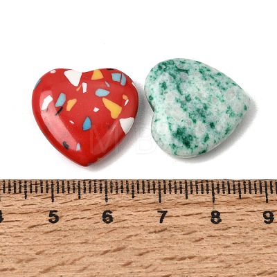 Dyed Synthetic Turquoise Heart Love Stone GG-CBAFDA5-03-1