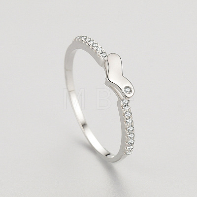 925 Sterling Silver Micro Pave Cubic Zirconia Finger Rings for Women FS-WGD3007-05-1