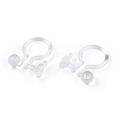 Plastic Clip-on Earring Findings KY-R014-01-1