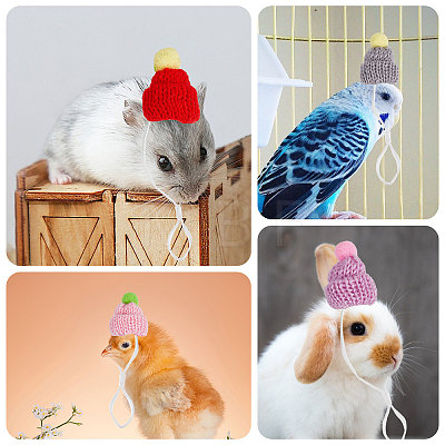 Mini Woolen Yarn Pet Hats AJEW-WH0314-344-1