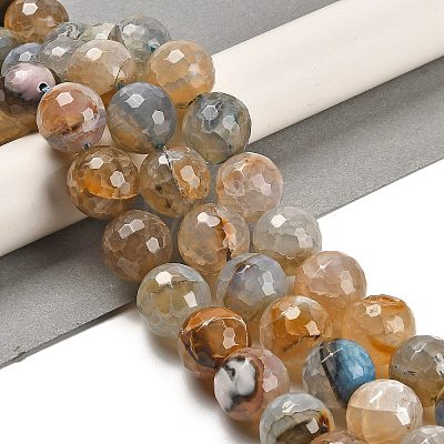 Natural Agate Beads Strands G-L595-A01-01F-1