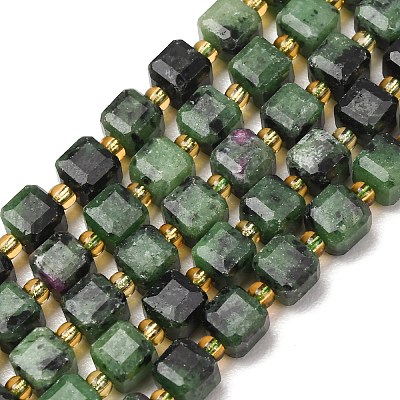 Natural Ruby in Zoisite Beads Strands GG-CBAC972-A17-01-1