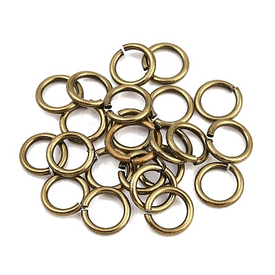 Brass Open Jump Rings KK-NH0012-01C-AB-1