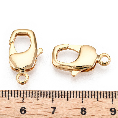 Brass Lobster Claw Clasps X-KK-N254-19G-1