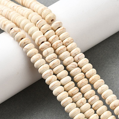 Synthetic Turquoise Beads Strands TURQ-G109-6x3mm-07-1