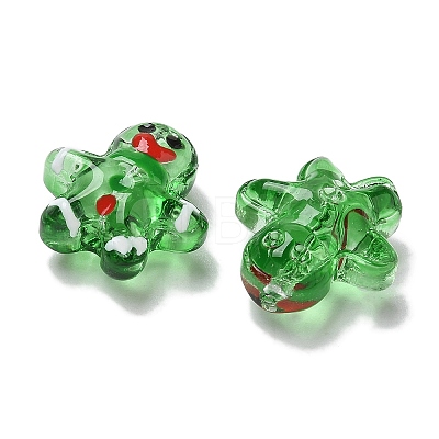 Christmas Handmade Lampwork Beads Strands LAMP-M021-02F-1