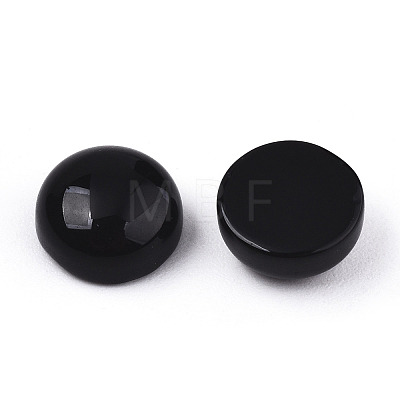 Natural Black Onyx Cabochons X-G-N326-59A-1