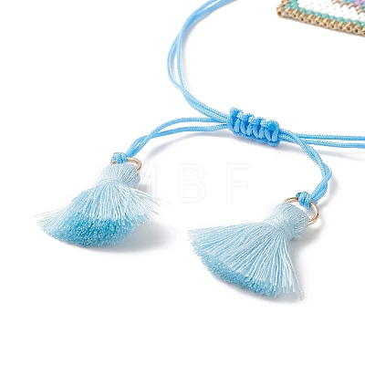 Handmade Japanese Seed Rectangle Braided Bead Bracelets BJEW-MZ00022-01-1