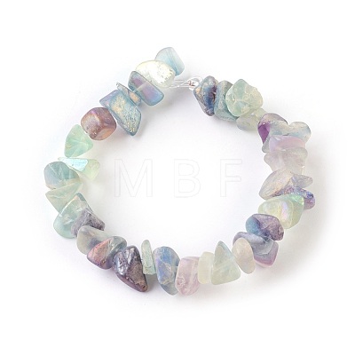 Natural Electroplated Fluorite Beads Strands G-G767-08A-1