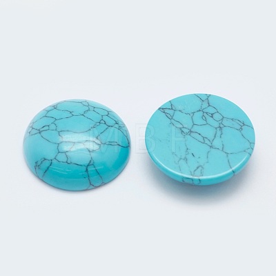 Synthetic Green Turquoise Cabochons G-G760-B01-04-1