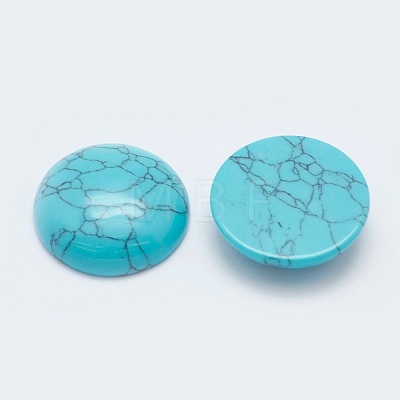 Synthetic Green Turquoise Cabochons G-G760-B01-04-1