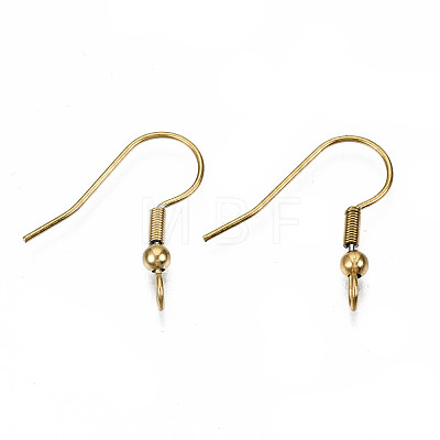 304 Stainless Steel Earring Hooks STAS-S111-003G-1