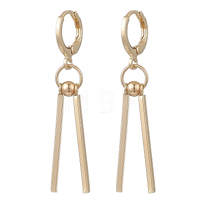 304 Stainless Steel Round with Stick Leverback Earrings EJEW-JE06827-1
