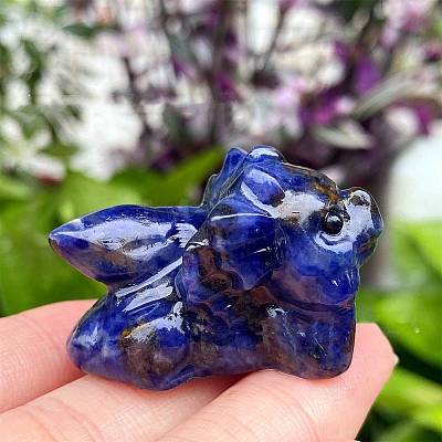 Natural Sodalite Carved Figurines Statues for Home Desktop Decoration PW-WG05555-02-1