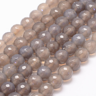 Natural Agate Bead Strands G-K155-D-6mm-F01-1