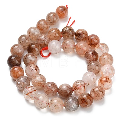 Natural Copper Rutilated Quartz Beads Strands G-L642-B07-12mm-1