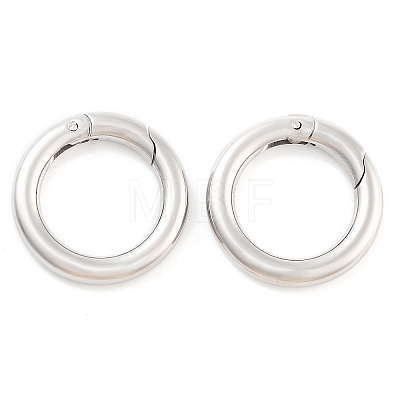 Non-Tarnish 304 Stainless Steel Spring Gate Rings STAS-Q032-1B-1