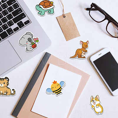 Cartoon Animal Theme Paper Stickers Set DIY-M031-44-1