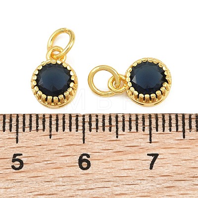 Brass Pave Cubic Zirconia Charms CU-CBA3D67-02G-02-1