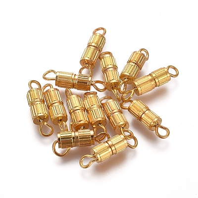 Brass Screw Clasps X-KK-TAC0002-68B-G-1