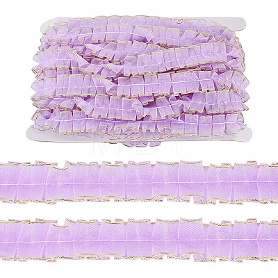 10M Double Layer Polyester Lace Ribbon OCOR-TA0004-14I-1