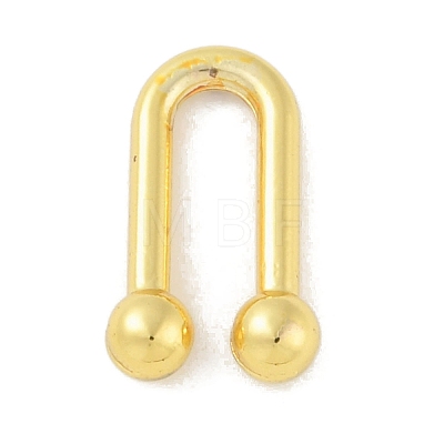 Rack Plating Brass U Shape Links Buckle for Dress Lingria Bikini Swimming Wear Accessories KK-A224-24B-G-1