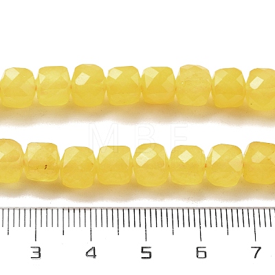 Natural Quartz Imitation Yellow Agate Beads Strands G-C179-B12-01-1