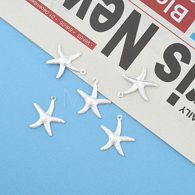 Starfish Brass Pendants X-KK-L134-11S-1