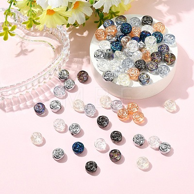 30Pcs Electroplate Glass Beads EGLA-YW0005-57A-01-1