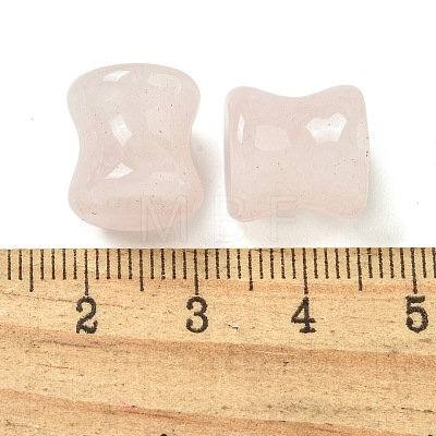 Natural Rose Quartz Ear Gauges Flesh Tunnels Plugs EJEW-P293-02C-1