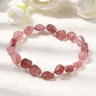 Natural Strawberry Quartz Beads Bracelets GG-CBA05D5-02B-03A-1
