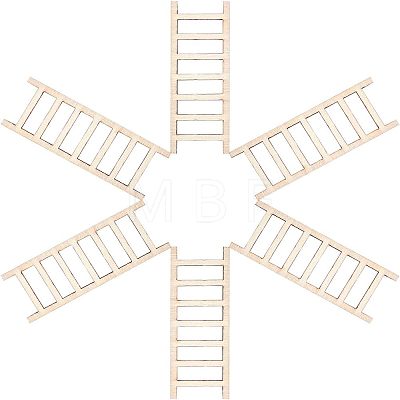 Ladder Unfinished Wooden Ornaments WOOD-WH0100-31-1