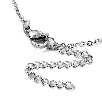 304 Stainless Steel Pendant Necklaces NJEW-B078-04P-1