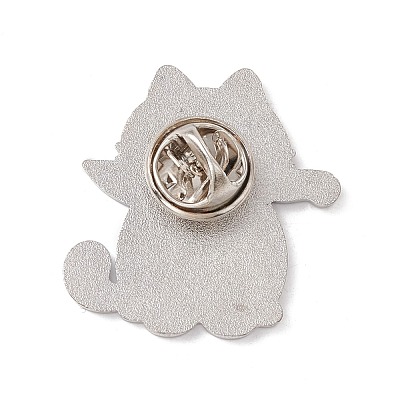 Cat with Knife Enamel Pin JEWB-E016-18P-01-1