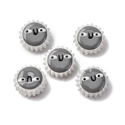Fuuny Baking Paint Glass Enamel Beads LAMP-Q045-01A-1