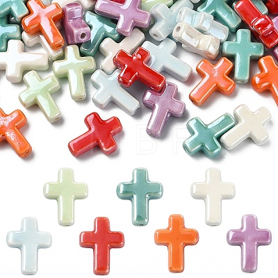 20Pcs Handmade Porcelain Beads PORC-YW0001-33A-1