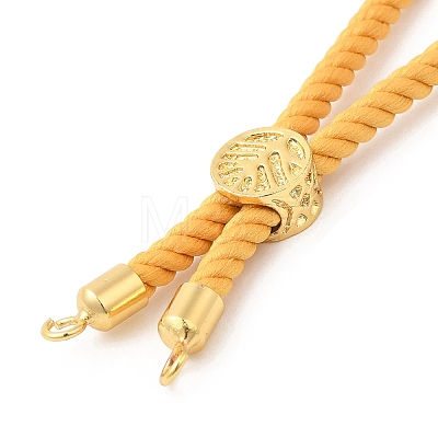Twisted Nylon Cord Silder Bracelets DIY-B066-03G-16-1