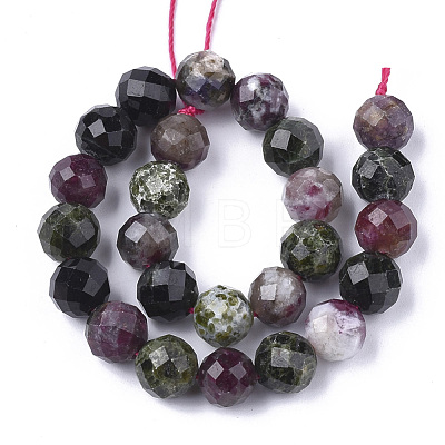 Natural Tourmaline Beads Strands G-S345-8mm-001-1