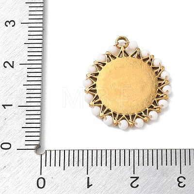 304 Stainless Steel Enamel Pendants STAS-P453-15G-02-1