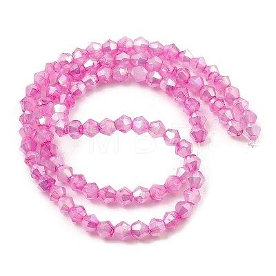 Imitation Jade Glass Beads Strands GLAA-P058-02A-01-1