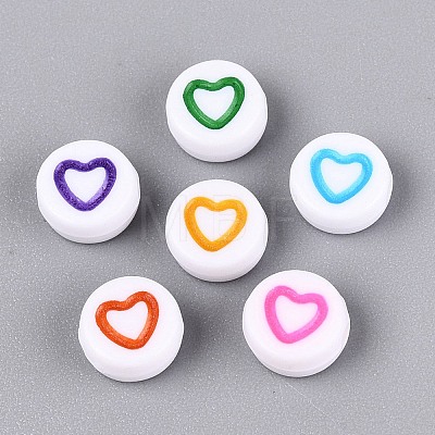 Opaque Acrylic Beads AC-N167-02-M01-1