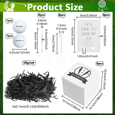 Golf Themed Groomsman Proposal Gift Box Sets DIY-NB0015-46-1