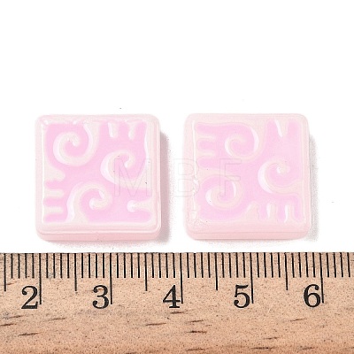 Dyed & Heated Baking Paint Glass Beads LAMP-D004-03F-1