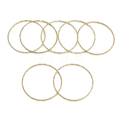 7Pcs Vacuum Plating 201 Stainless Steel Bangles Sets for Women BJEW-F476-04G-1