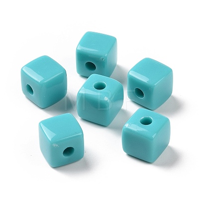 Opaque Acrylic Beads OACR-E015-02H-1