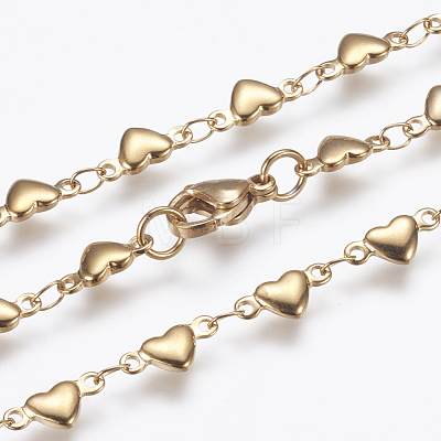 304 Stainless Steel Chain Necklaces STAS-P164-21-1