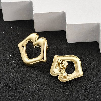 Ion Plating(IP) 304 Stainless Steel Stud Earrings EJEW-K268-11G-1