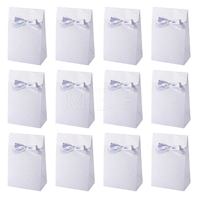 Rectangle Glitter Paper Gift Bags CARB-TAC0002-05B-1