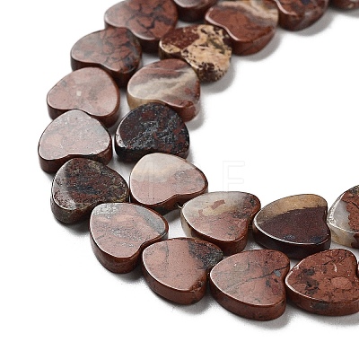 Natural Red Jasper Beads Strands G-L420-25-10mm-13-1